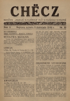 Chëcz : dodôvk „Zrzeszë Kaszëbskji” dlô kaszëbskji rodzenë. 1946, nr 13
