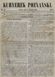 Kuryerek Poznański. 1865, nr 33