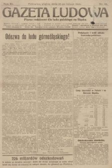 Gazeta Ludowa : pismo codzienne dla ludu polskiego na Śląsku. R.11, 1921, nr 46