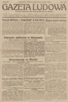 Gazeta Ludowa : pismo codzienne dla ludu polskiego na Śląsku. R.11, 1921, nr 59 + dod.