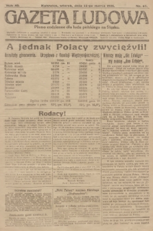 Gazeta Ludowa : pismo codzienne dla ludu polskiego na Śląsku. R.11, 1921, nr 67