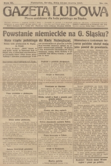 Gazeta Ludowa : pismo codzienne dla ludu polskiego na Śląsku. R.11, 1921, nr 68