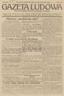 Gazeta Ludowa : pismo codzienne dla ludu polskiego na Śląsku. R.11, 1921, nr 85 - [po konfiskacie]