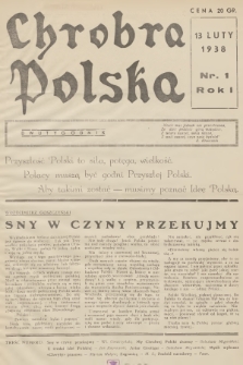Chrobra Polska. R.1, 1938, nr 1