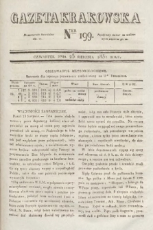 Gazeta Krakowska. 1831, nr 199