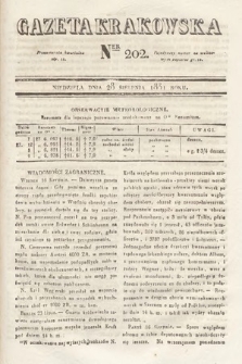 Gazeta Krakowska. 1831, nr 202