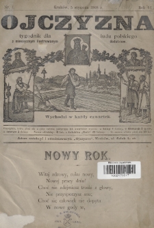Ojczyzna : tygodnik dla ludu polskiego. 1908, nr 1