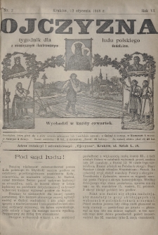 Ojczyzna : tygodnik dla ludu polskiego. 1908, nr 2