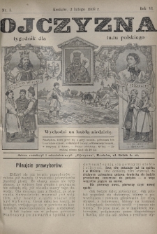 Ojczyzna : tygodnik dla ludu polskiego. 1908, nr 5