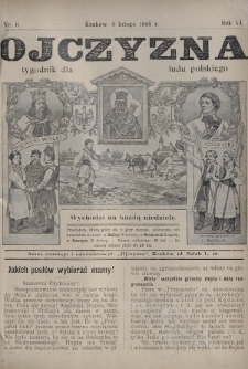 Ojczyzna : tygodnik dla ludu polskiego. 1908, nr 6