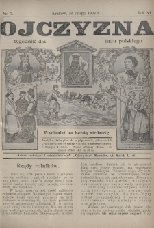 Ojczyzna : tygodnik dla ludu polskiego. 1908, nr 7