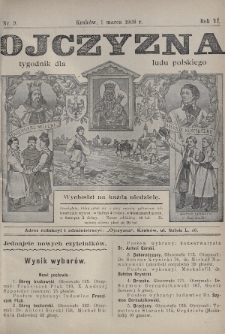 Ojczyzna : tygodnik dla ludu polskiego. 1908, nr 9