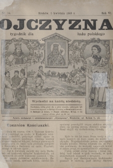 Ojczyzna : tygodnik dla ludu polskiego. 1908, nr 14