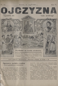 Ojczyzna : tygodnik dla ludu polskiego. 1908, nr 22