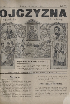 Ojczyzna : tygodnik dla ludu polskiego. 1908, nr 26