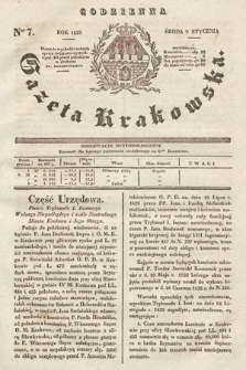 Codzienna Gazeta Krakowska. 1833, nr 7