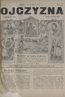 Ojczyzna : tygodnik dla ludu polskiego. 1908, nr 33
