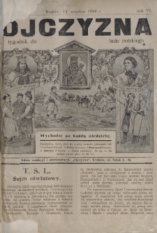 Ojczyzna : tygodnik dla ludu polskiego. 1908, nr 37