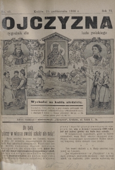 Ojczyzna : tygodnik dla ludu polskiego. 1908, nr 43
