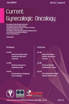 Current Gynecologic Oncology. Vol. 11, 2013, nr 3