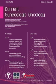 Current Gynecologic Oncology. Vol. 12, 2014, nr 2