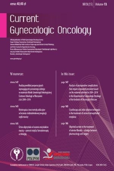 Current Gynecologic Oncology. Vol. 13, 2015, nr 3