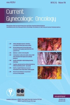 Current Gynecologic Oncology. Vol. 14, 2016, nr 3