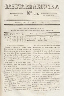 Gazeta Krakowska. 1831, nr 211