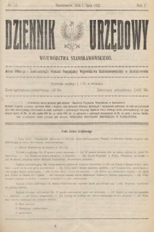 Dziennik Urzędowy Województwa Stanisławowskiego. 1922, nr 13