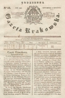 Codzienna Gazeta Krakowska. 1833, nr 15