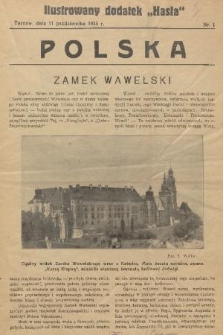 Polska : ilustrowany dodatek „Hasła”. 1935, nr 1