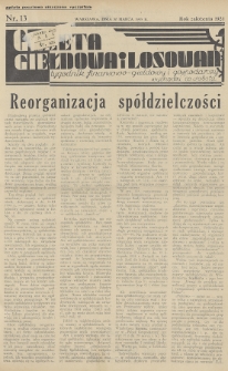 Gazeta Giełdowa i Losowań : tygodnik finansowo-giełdowy i gospodarczy. 1935, nr 13