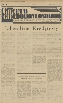 Gazeta Giełdowa i Losowań : tygodnik finansowo-giełdowy i gospodarczy. 1935, nr 25