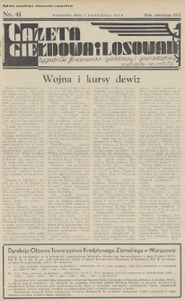 Gazeta Giełdowa i Losowań : tygodnik finansowo-giełdowy i gospodarczy. 1935, nr 41