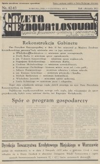 Gazeta Giełdowa i Losowań : tygodnik finansowo-giełdowy i gospodarczy. 1935, nr 42-43