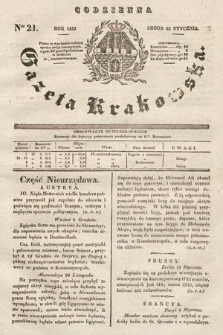 Codzienna Gazeta Krakowska. 1833, nr 21