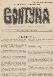 Gontyna : dwutygodnik ilustrowany : organ Towarzystwa Artystyczno-Literackiego. 1931, nr 3