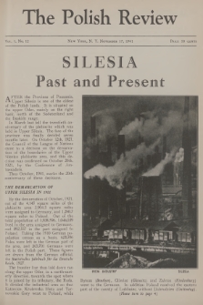 The Polish Review. Vol.1, 1941, no. 12