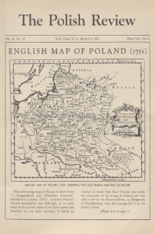 The Polish Review : weekly magazine published by The Polish Information Center. Vol.2, 1942, no. 10