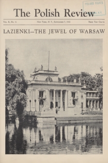 The Polish Review : weekly magazine published by The Polish Information Center. Vol.2, 1942, no. 31