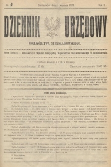 Dziennik Urzędowy Województwa Stanisławowskiego. 1922, nr 18