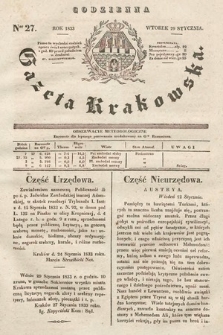 Codzienna Gazeta Krakowska. 1833, nr 27