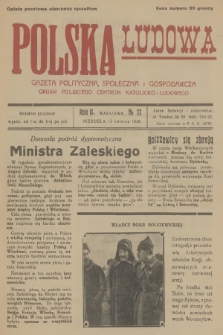 Polska Ludowa : gazeta polityczna, społeczna i gospodarcza : organ Polskiego Centrum Katolicko-Ludowego. R.2, 1928, no 11