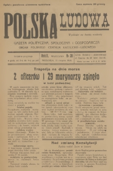 Polska Ludowa : gazeta polityczna, społeczna i gospodarcza : organ Polskiego Centrum Katolicko-Ludowego. R.2, 1928, no 28