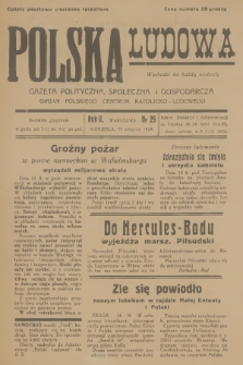 Polska Ludowa : gazeta polityczna, społeczna i gospodarcza : organ Polskiego Centrum Katolicko-Ludowego. R.2, 1928, no 29