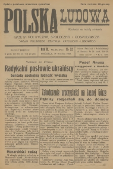 Polska Ludowa : gazeta polityczna, społeczna i gospodarcza : organ Polskiego Centrum Katolicko-Ludowego. R.2, 1928, no 32