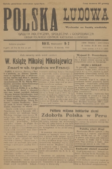Polska Ludowa : gazeta polityczna, społeczna i gospodarcza : organ Polskiego Centrum Katolicko-Ludowego. R.3, 1929, no 2