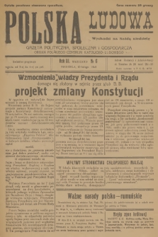 Polska Ludowa : gazeta polityczna, społeczna i gospodarcza : organ Polskiego Centrum Katolicko-Ludowego. R.3, 1929, no 6