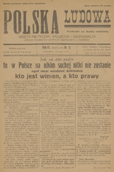 Polska Ludowa : gazeta polityczna, społeczna i gospodarcza : organ Polskiego Centrum Katolicko-Ludowego. R.3, 1929, no 11