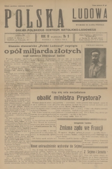 Polska Ludowa : organ Polskiego Centrum Katolicko-Ludowego. R.4, 1930, no 9